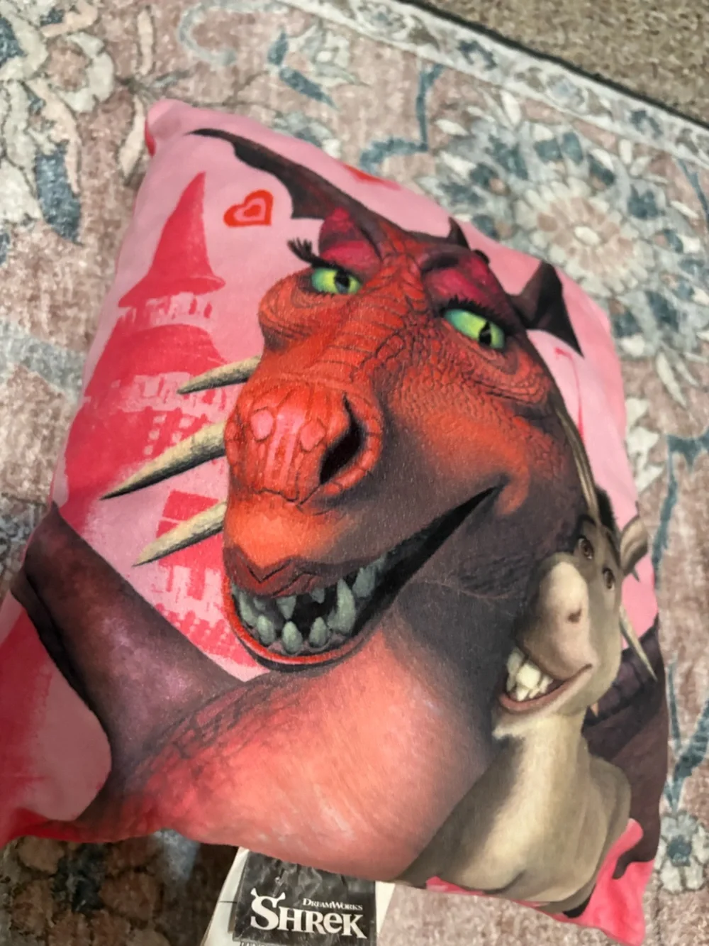 SHREK Dragon & Donkey DreamWorks Plush Pillow